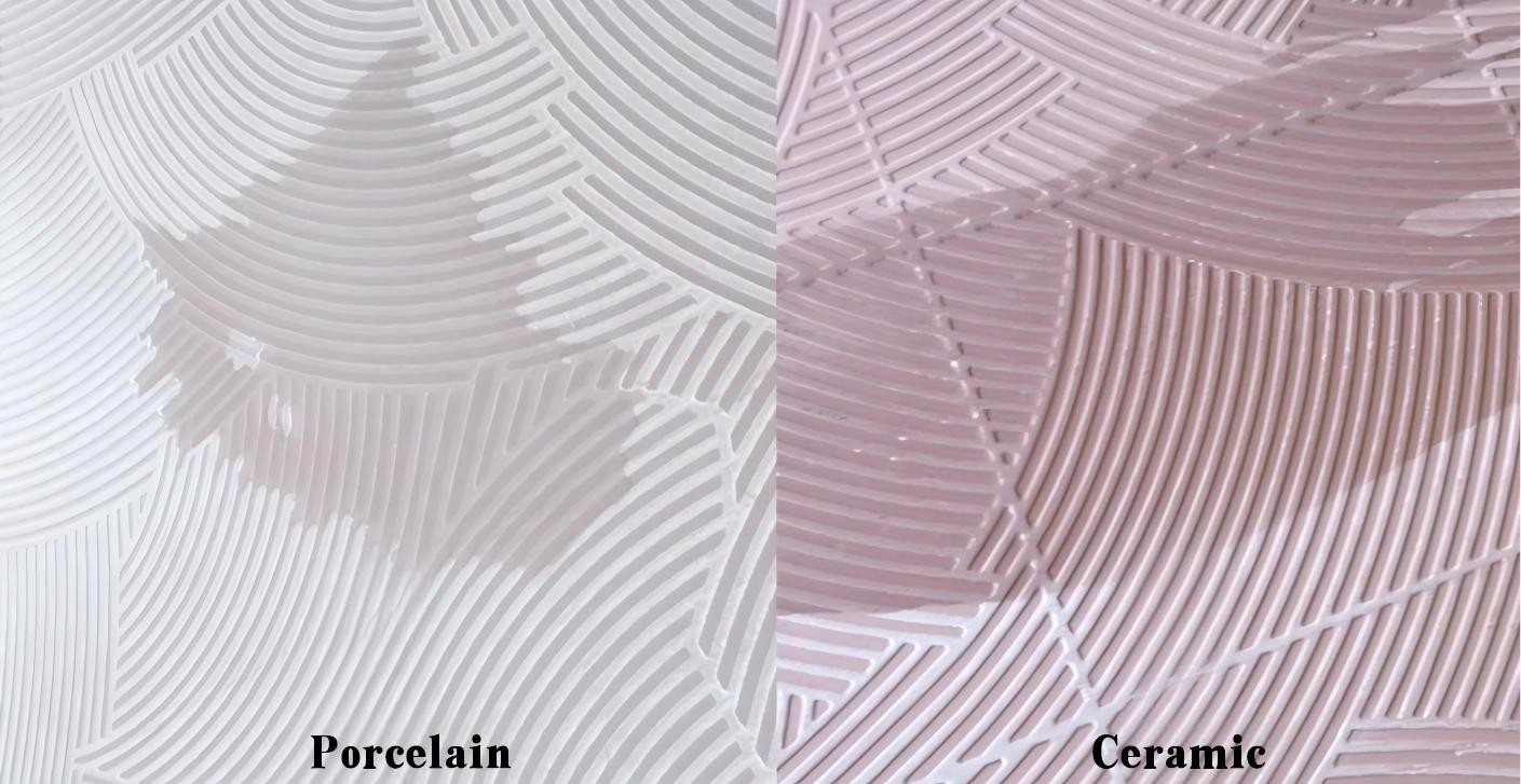 The colors of the entire ceramic tiles and the clay brick molds1 The colors of the entire ceramic tiles and the clay brick molds1