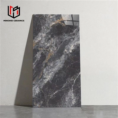 Rechteckige glänzende Marmormuster polierte Keramikfliesen